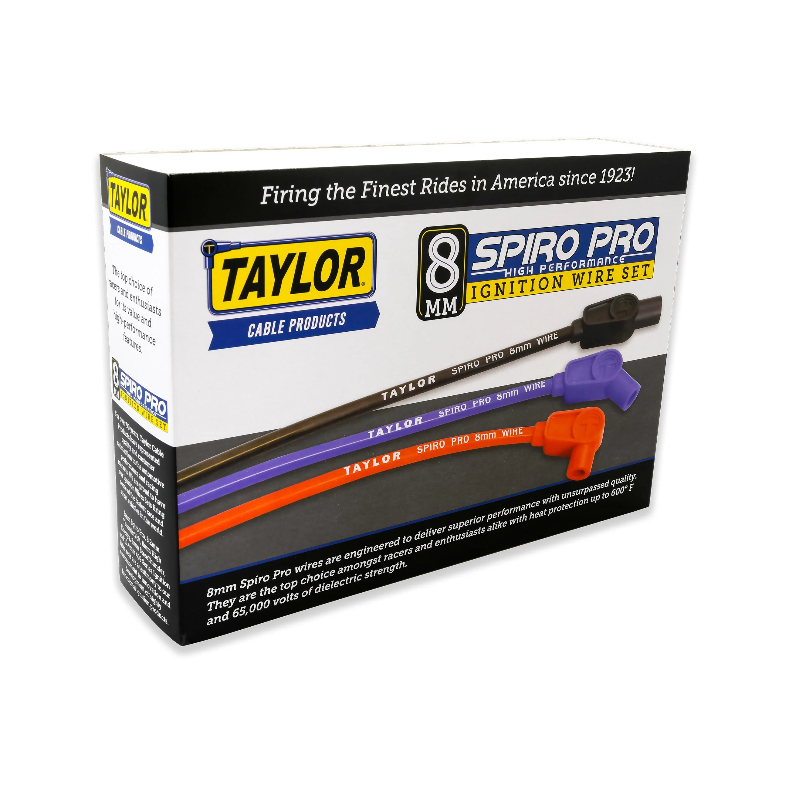 Taylor Cable 74017 8mm Spiro-Pro Custom Spark Plug Wires 8 cyl black - Image 7