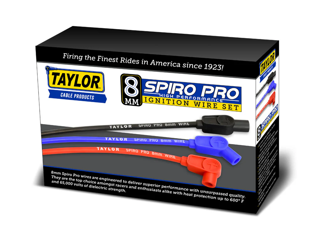 Taylor Cable 74637 8mm Spiro-Pro Custom Spark Plug Wires 8 cyl blue - Image 7