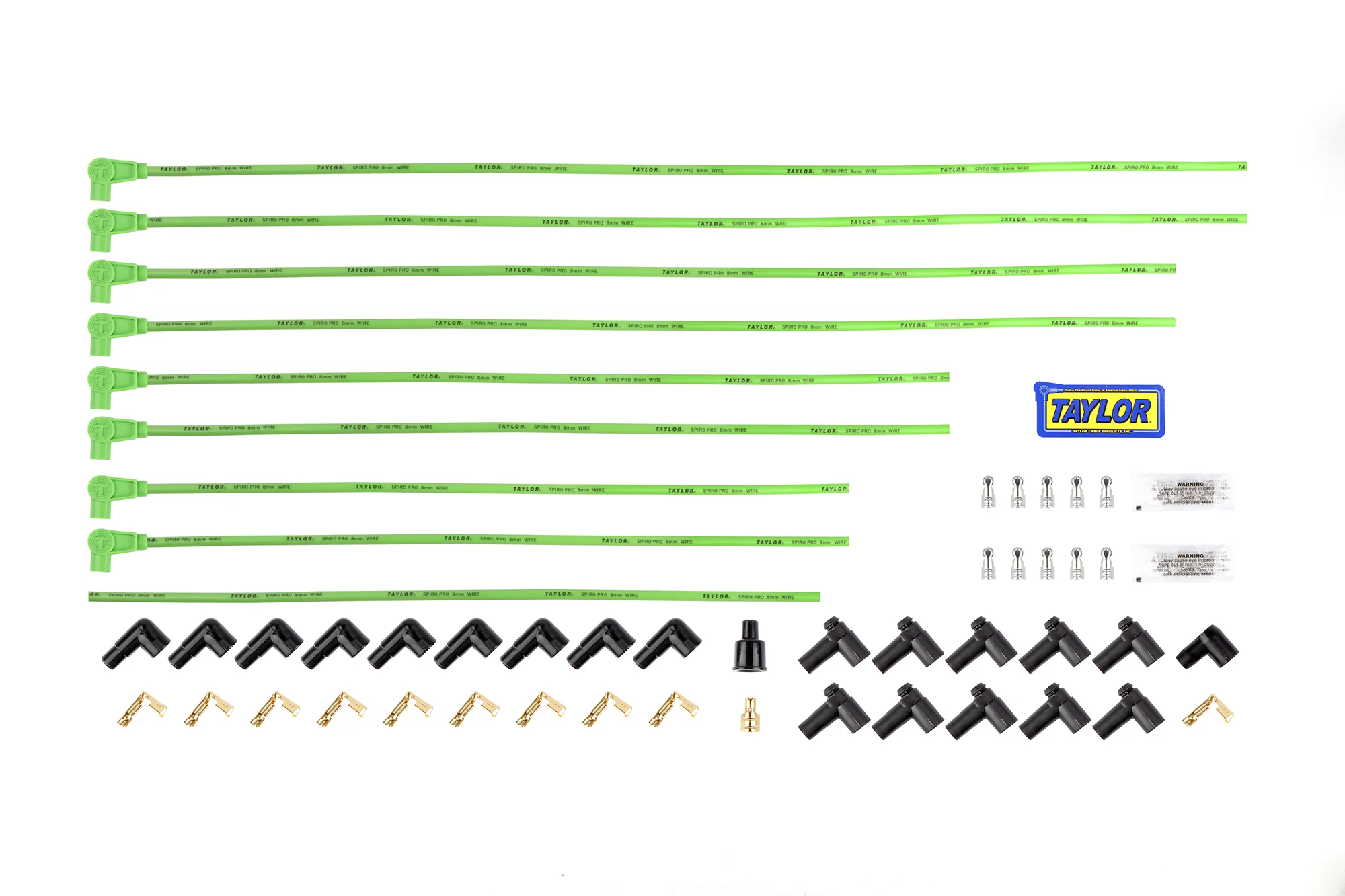 Taylor Cable Spiro-Pro Universal 8mm Spark Plug Wires 350 Ohm Suppression - Image 6